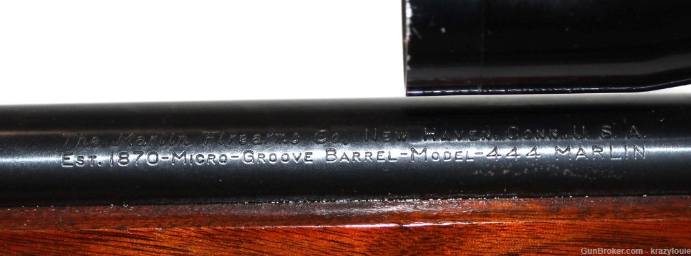 Vtg Marlin 444 Lever Rifle 24" Micro Groove JM Marked 1966 w/ Scope NICE-img-44