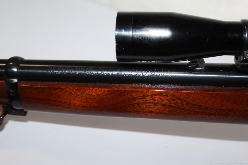 Vtg Marlin 444 Lever Rifle 24" Micro Groove JM Marked 1966 w/ Scope NICE-img-43