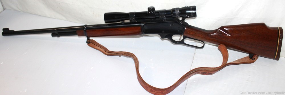 Vtg Marlin 444 Lever Rifle 24" Micro Groove JM Marked 1966 w/ Scope NICE-img-2