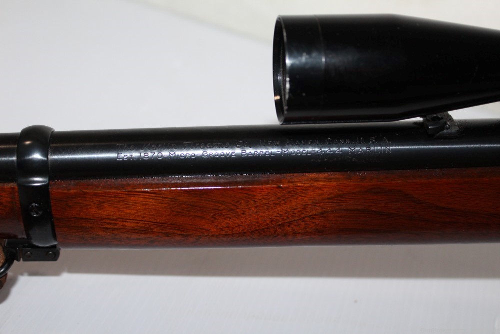 Vtg Marlin 444 Lever Rifle 24" Micro Groove JM Marked 1966 w/ Scope NICE-img-45