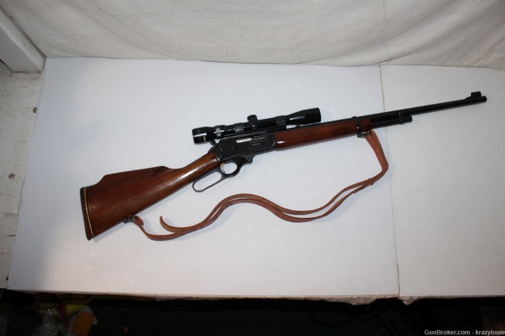 Vtg Marlin 444 Lever Rifle 24" Micro Groove JM Marked 1966 w/ Scope NICE-img-5