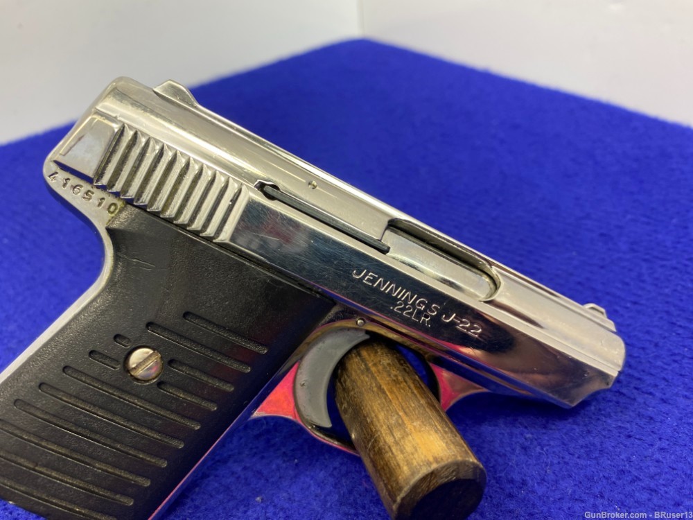 Bryco Arms / Jennings J-22 .22LR Chrome *AWESOME SEMI-AUTOMATIC PISTOL*-img-12