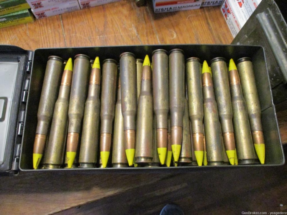 50 BMG Dominican yellow tip armor piercing as COMPONETS ONLY 138 rounds-img-0
