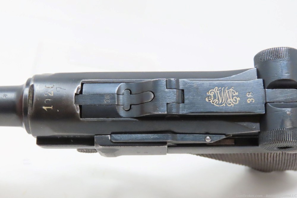Double Dated 1917/1920 WORLD WAR I DWM 9x19mm GERMAN LUGER Pistol   -img-8