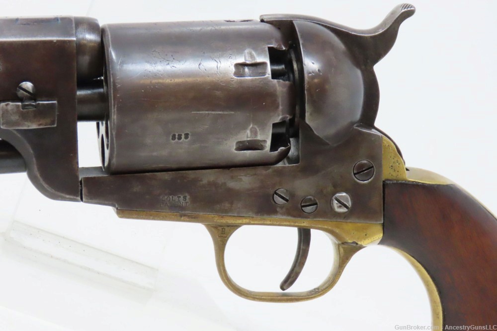 CASED Antique COLT Hartford English DRAGOON .44 Percussion SCARCE Revolver -img-7