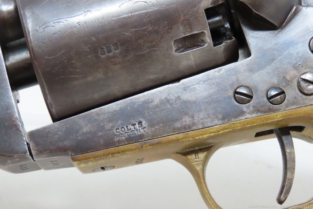 CASED Antique COLT Hartford English DRAGOON .44 Percussion SCARCE Revolver -img-9