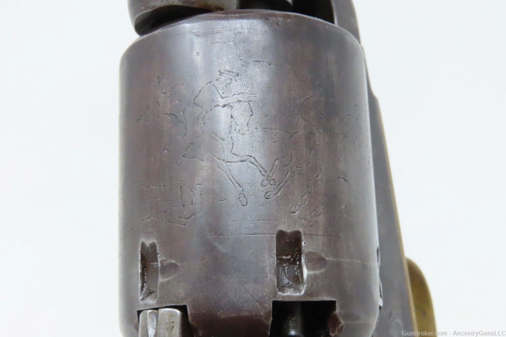 CASED Antique COLT Hartford English DRAGOON .44 Percussion SCARCE Revolver -img-18