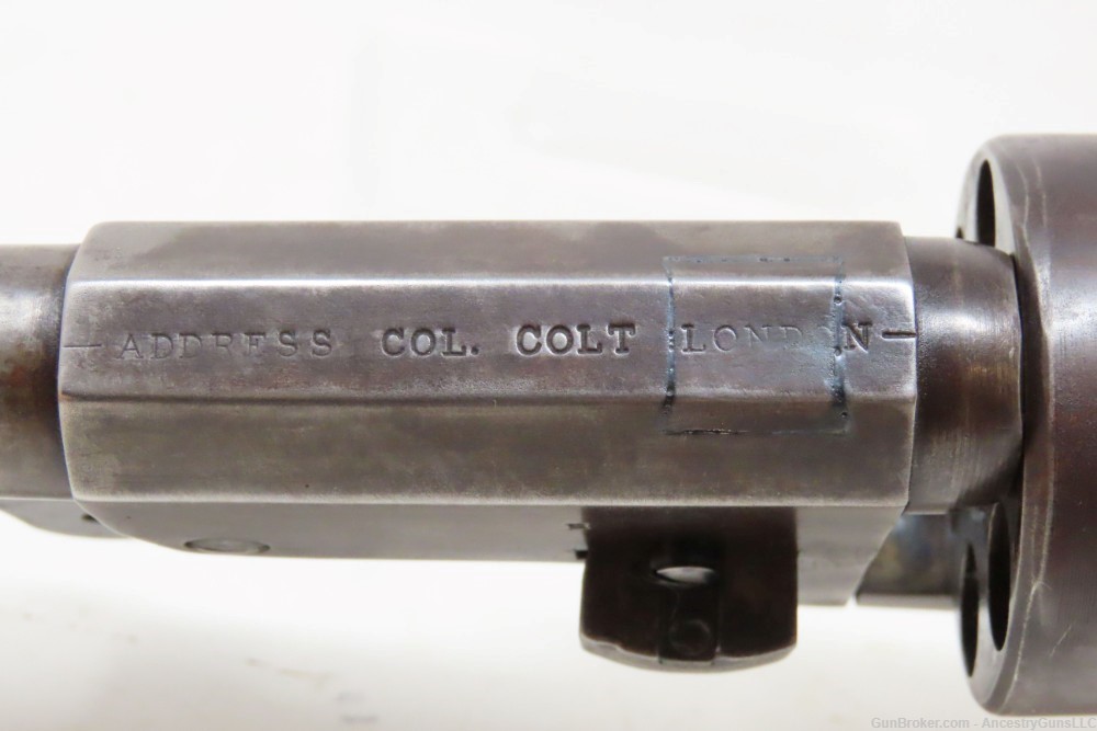 CASED Antique COLT Hartford English DRAGOON .44 Percussion SCARCE Revolver -img-12