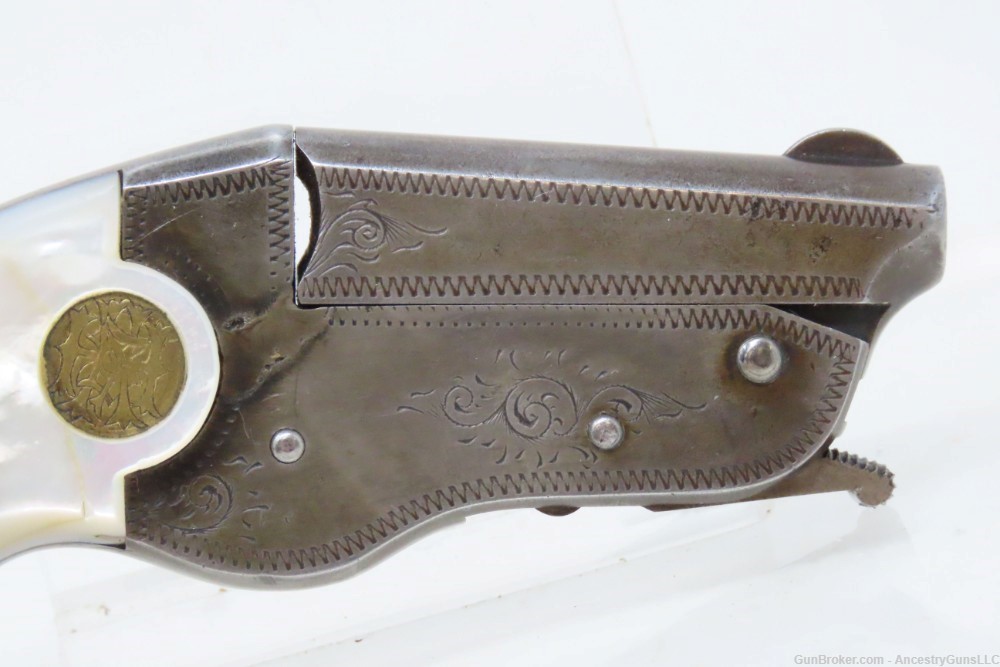 RARE c1911 HOPKINS & ALLEN Vest Pocket Pistol .22 SHORT Parrot Beak Single -img-14