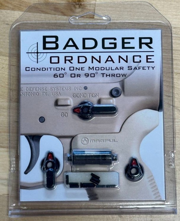 Badger Ordnance AR-15 Condition 1 Modular Safety Selector P/N: 249-51 C1-img-1