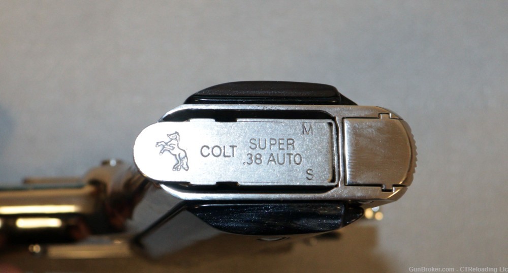 Rare Colt Custom Shop 1911 Bright Stainless 5" .38 Super VERY NICE!!!-img-15