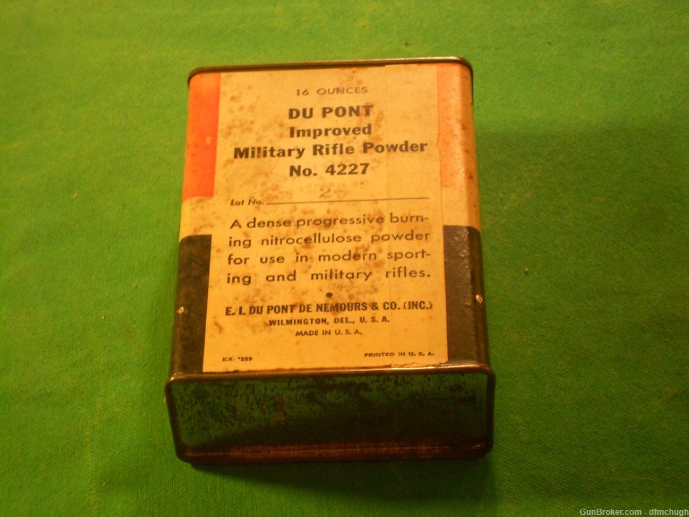 Vintage Dupont Powder Can, Gunpowder Can-img-3