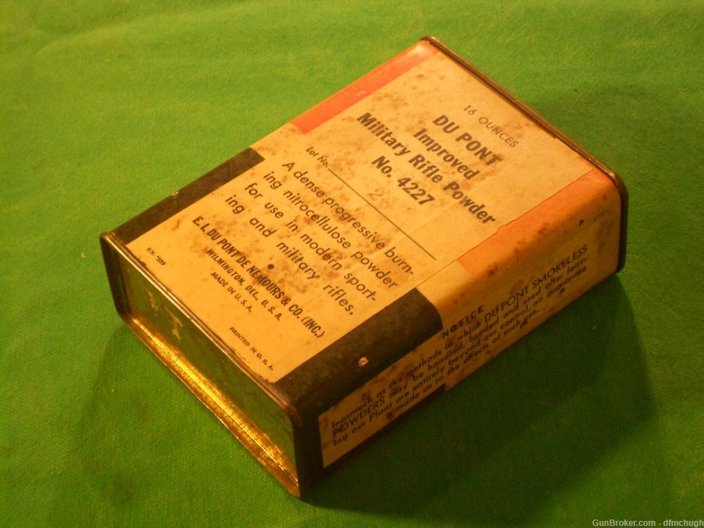 Vintage Dupont Powder Can, Gunpowder Can-img-8