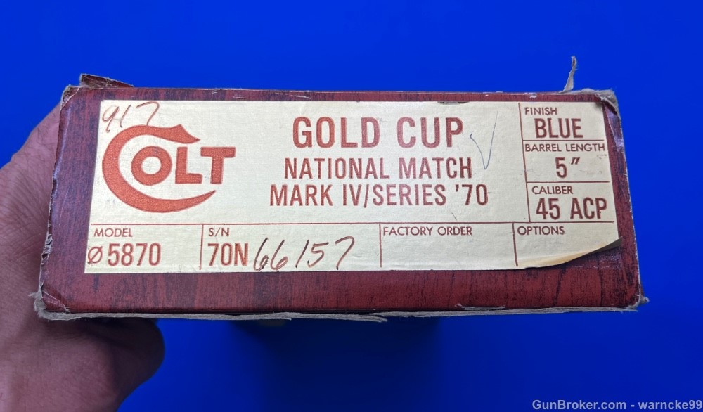 NOS 1978 Colt National Match Mark IV Series 70, 1911, Penny Start!-img-2