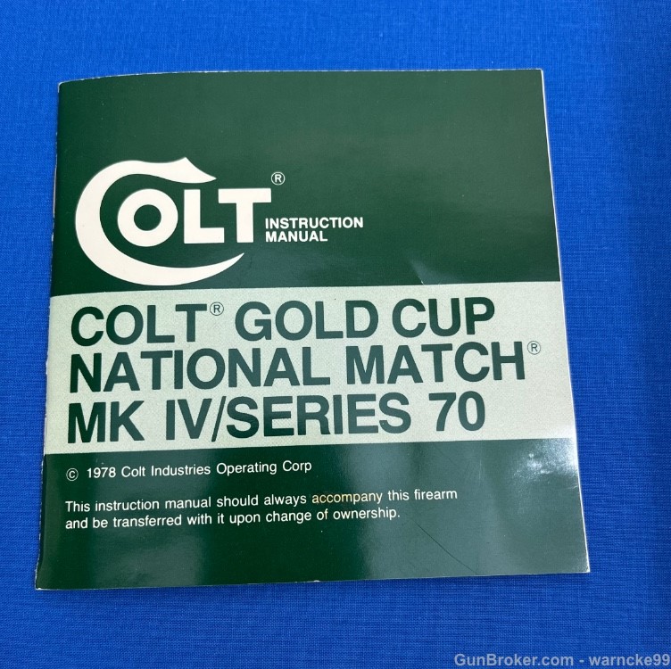 NOS 1978 Colt National Match Mark IV Series 70, 1911, Penny Start!-img-15