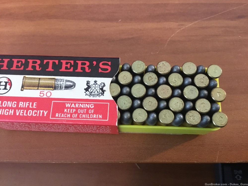 HERTER’S (approx. 1950’s) 10 boxes packed in 500 rd.carton .22LR RARE-img-6