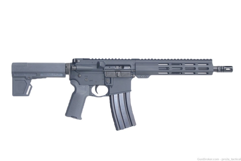 PRO2A TACTICAL PATRIOT 10.5 inch AR-15 12.7x42 50 BEOWULF MLOK PISTOL GRAY-img-0