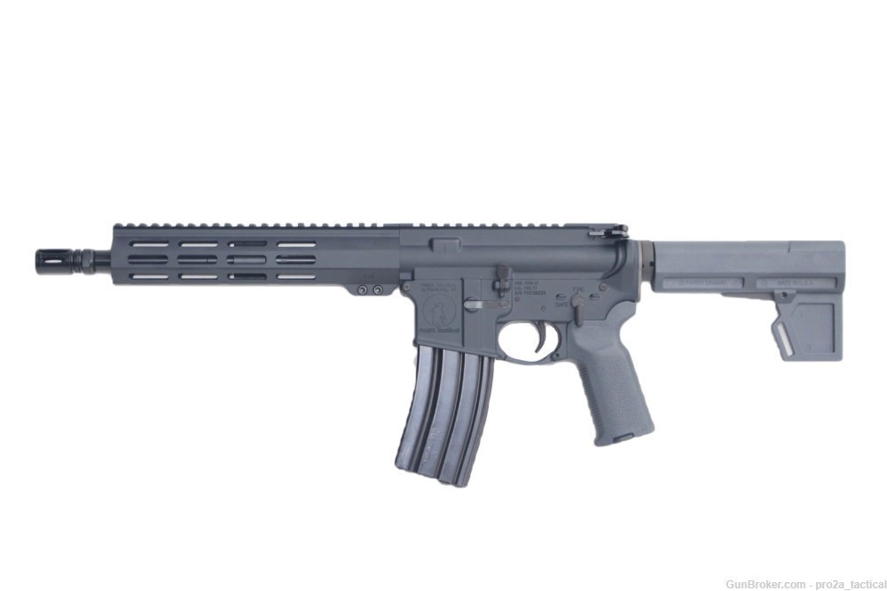 PRO2A TACTICAL PATRIOT 10.5 inch AR-15 12.7x42 50 BEOWULF MLOK PISTOL GRAY-img-1