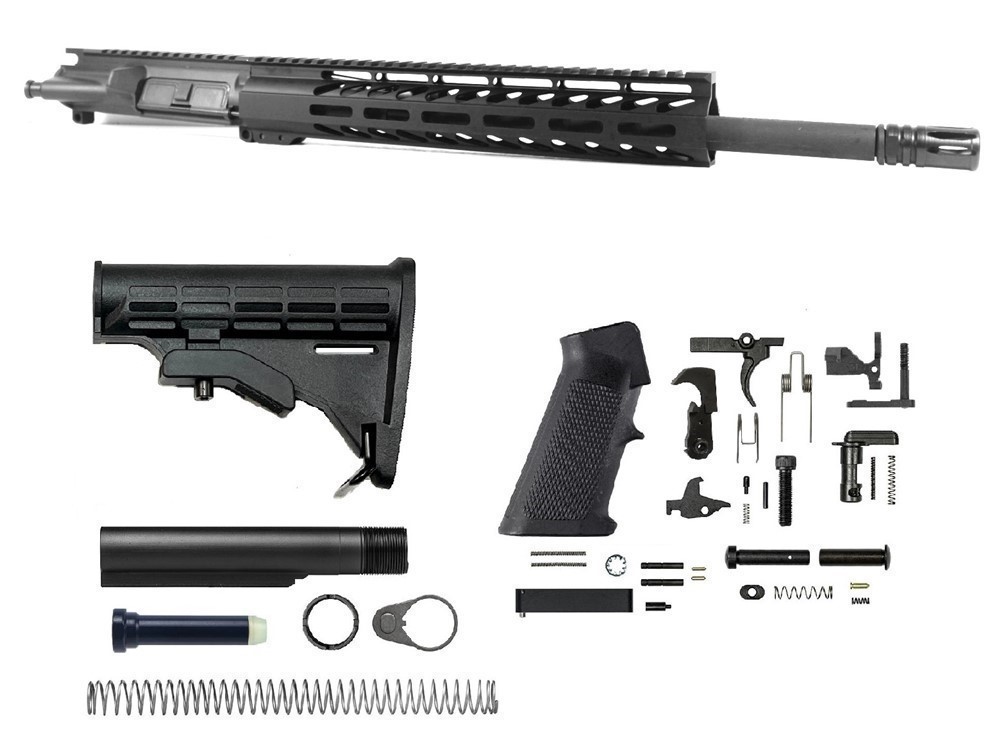 PRO2A TACTICAL 16 inch AR-15 300 Blackout Melonite Upper Complete Kit-img-0