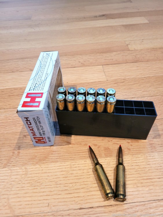 Hornady Match 6mm Creedmore ammo 108 gr  Eld Match & Nosler 6mm Cr..70 gr-img-0