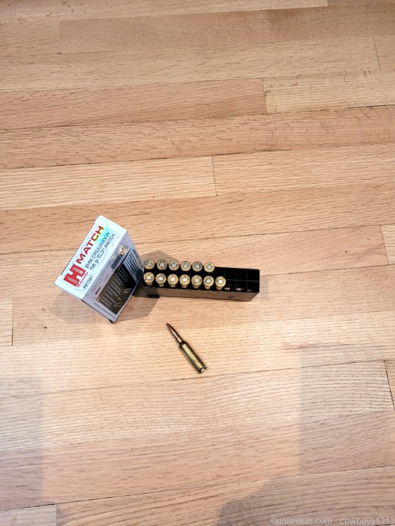 Hornady Match 6mm Creedmore ammo 108 gr  Eld Match & Nosler 6mm Cr..70 gr-img-1