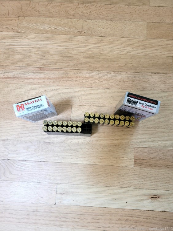 Hornady Match 6mm Creedmore ammo 108 gr  Eld Match & Nosler 6mm Cr..70 gr-img-3