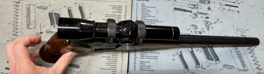 Thompson Center Contender .445 Super 14" Pistol w/ Leupold 2x scope T/C -img-4