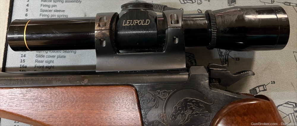 Thompson Center Contender .445 Super 14" Pistol w/ Leupold 2x scope T/C -img-2