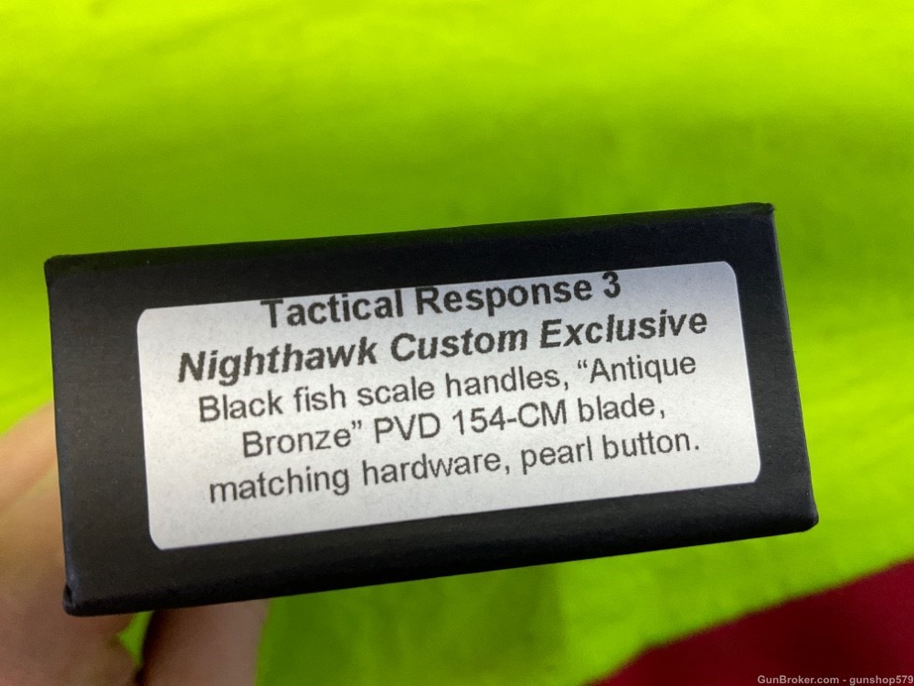 Nighthawk Custom Pro Tech Tactical Response 3 AUTO TR-3 LIMITED EDITION-img-1