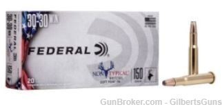 Federal Non Typical 30-30 150 Grain Soft Point Ammunition 3030DT150-img-0