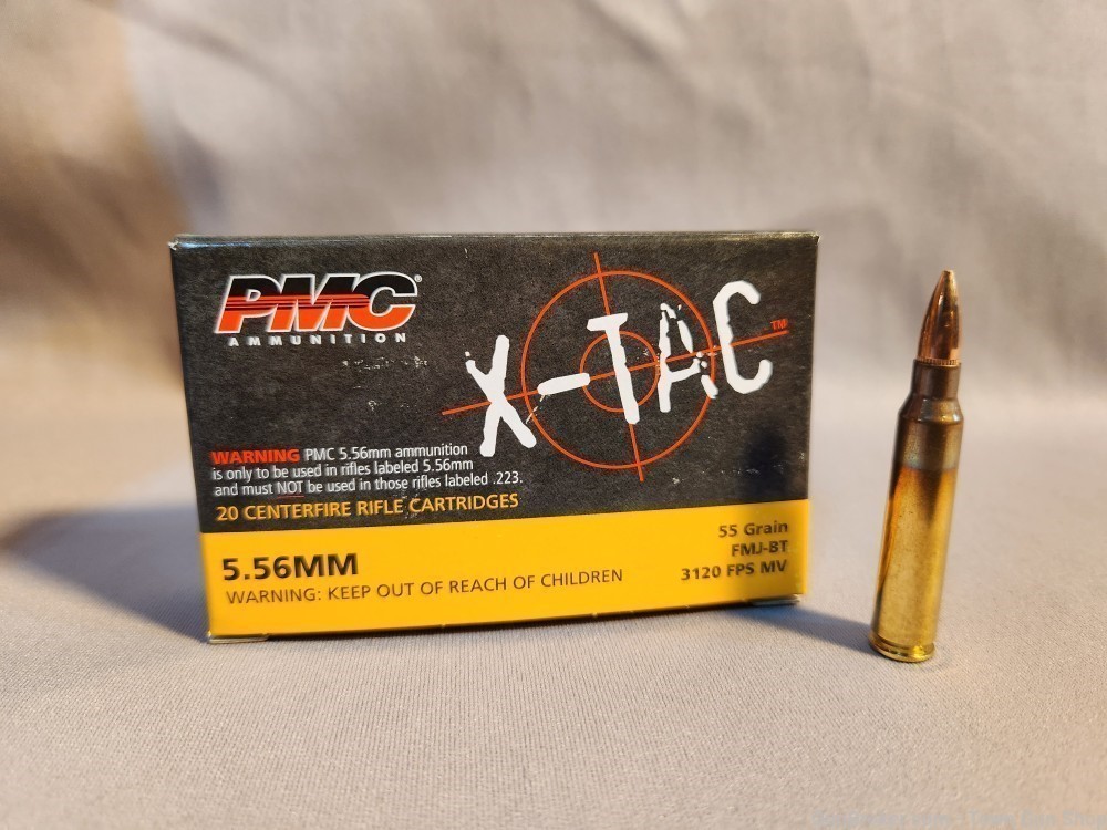 PMC 5.56X 5.56NATO 55GR FMJ 1000RDS NEW! PENNY AUCTION!-img-0