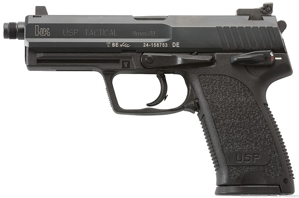 Heckler & Koch HK USP Tactical V1 9mm 4.9" TB 15+1 H&K 81000347 USP9 USP-9-img-0