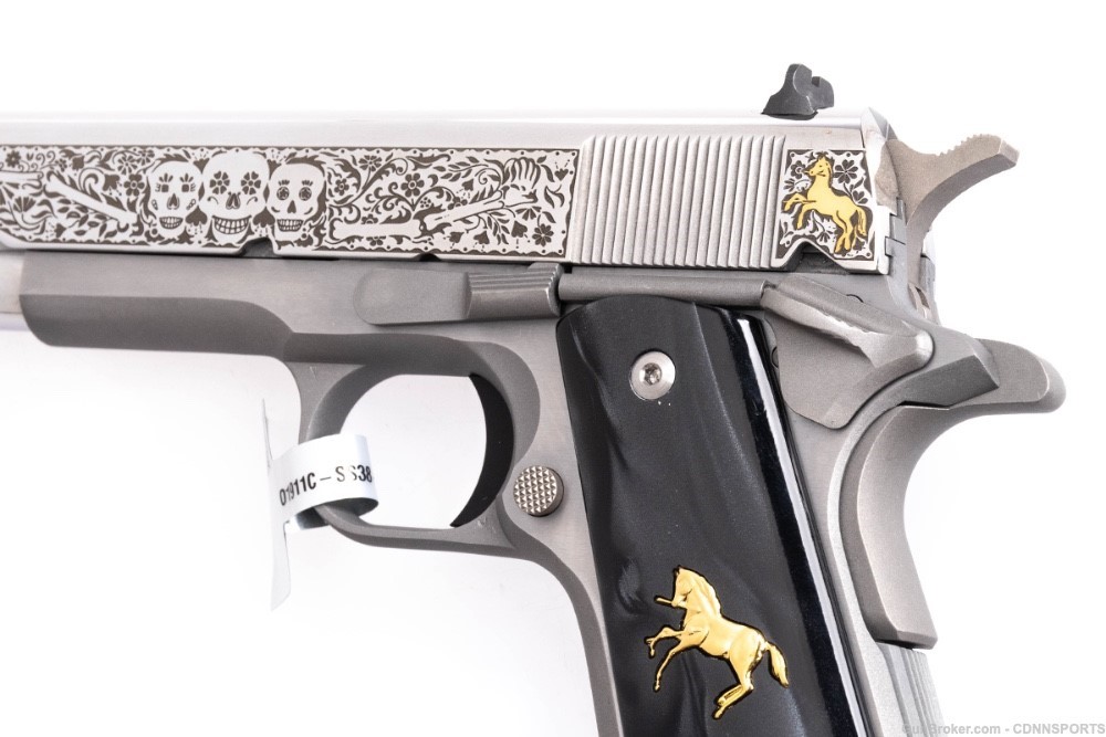 TALO Colt Day of the Dead 1911 Stainless .38 Super #174 of 500 NEW IN BOX-img-7