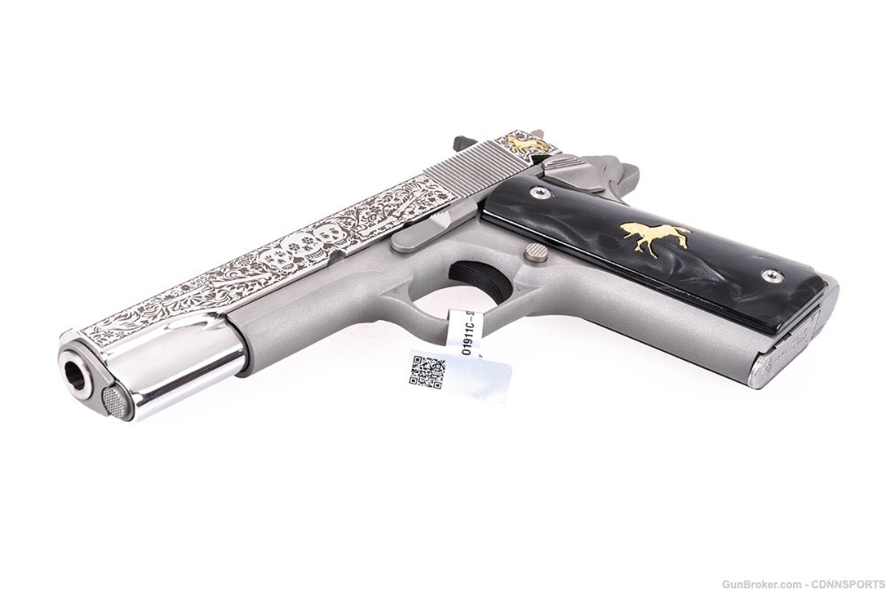 TALO Colt Day of the Dead 1911 Stainless .38 Super #174 of 500 NEW IN BOX-img-2