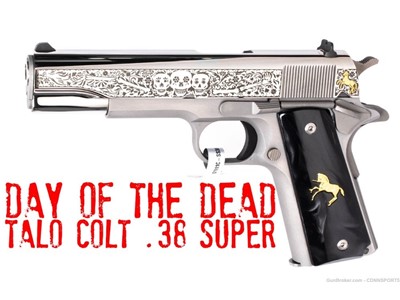 TALO Colt Day of the Dead 1911 Stainless .38 Super #174 of 500 NEW IN BOX
