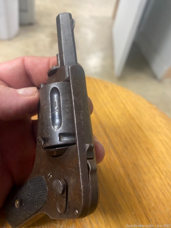 Belgian Acier folding trigger revolver RARE - Shelf Tag 475-img-3