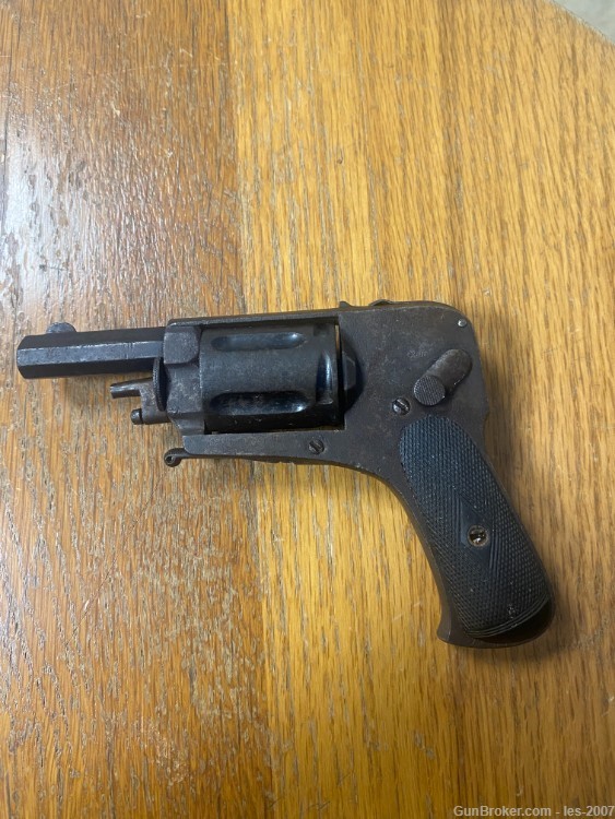 Belgian Acier folding trigger revolver RARE - Shelf Tag 475-img-2
