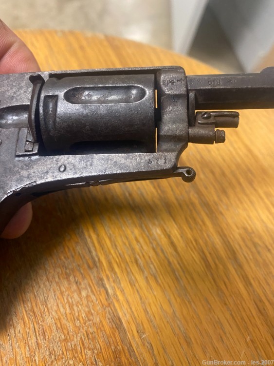 Belgian Acier folding trigger revolver RARE - Shelf Tag 475-img-4