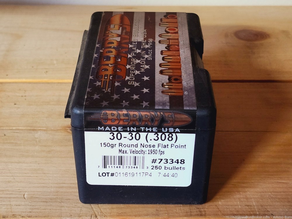 250 Berry's 30-30 Plated Bullets 150gr .308-img-2
