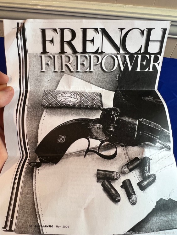  LeFacheaux Pinfire Revolver Brevette Marked -img-3