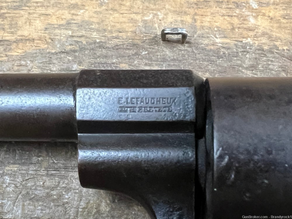  LeFacheaux Pinfire Revolver Brevette Marked -img-11