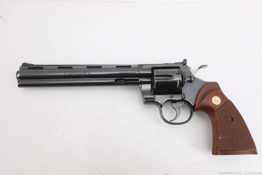 Colt Python 357 Magnum 8" Blue Custom Shop 1962 C&R Near Mint w/ Box NoRsrv-img-1