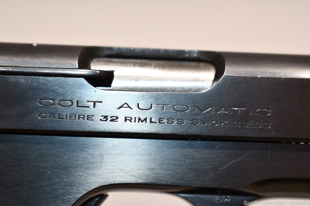 Nice Colt Model 1903 Type III Semi Auto Pistol 32 ACP 1922 C&R-img-6
