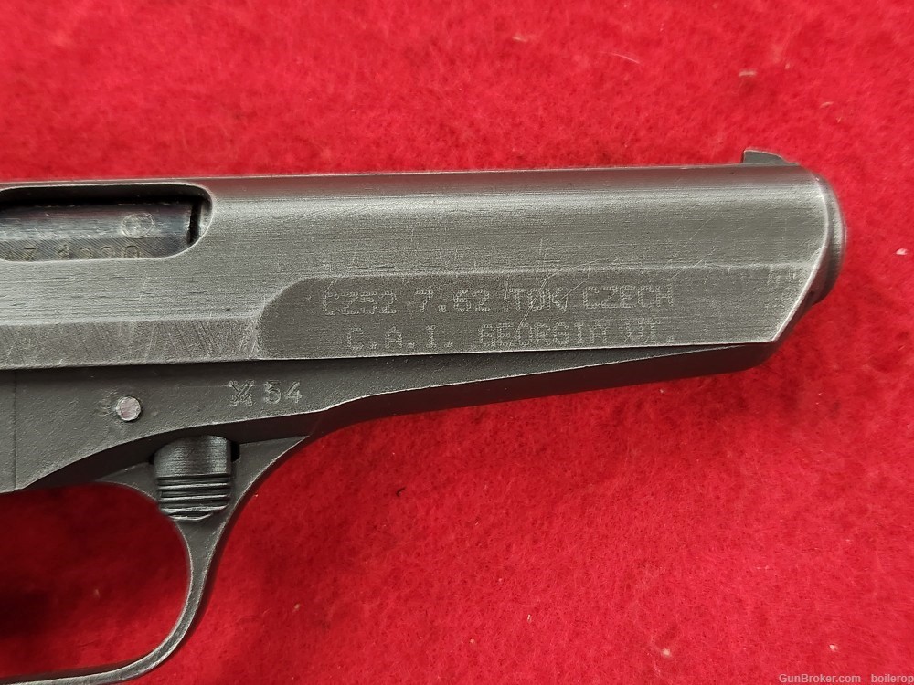 Czech CZ 52 pistol, 7.62x25 w/ holster and 2 magazines-img-5