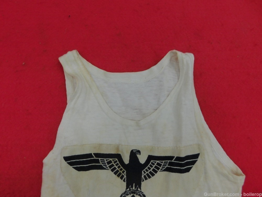Very nice Original German WW2 Sports shirt! With Eagle insignia. Very rare -img-2