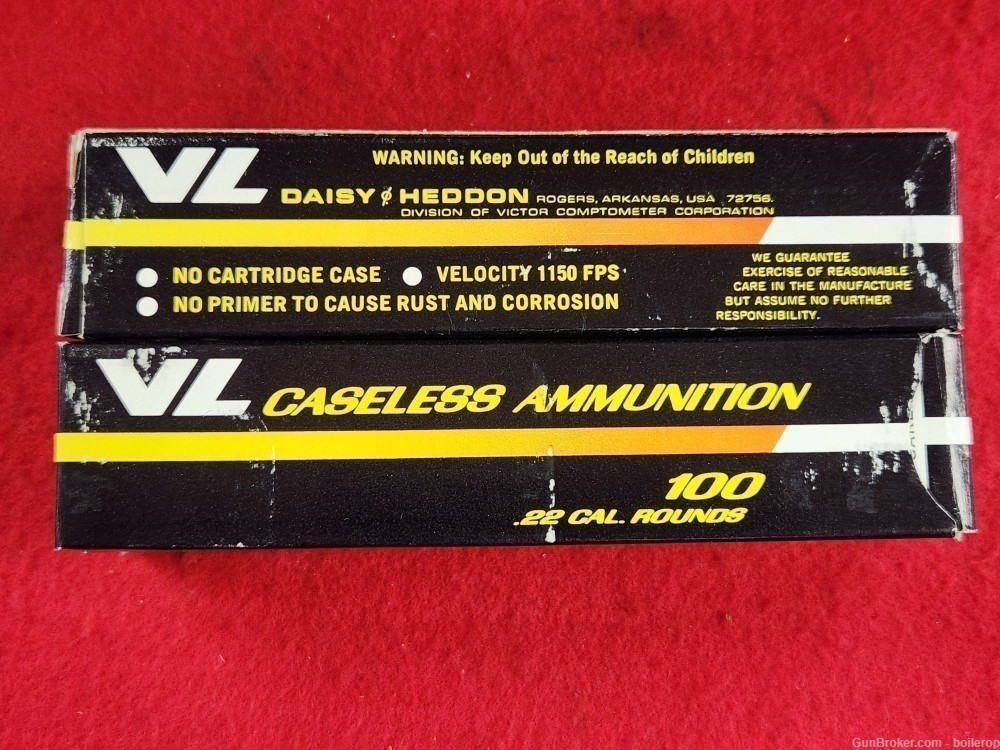 Like New, Daisy .22 Cal VL caseless rifle with 5000 round case of ammo!-img-65