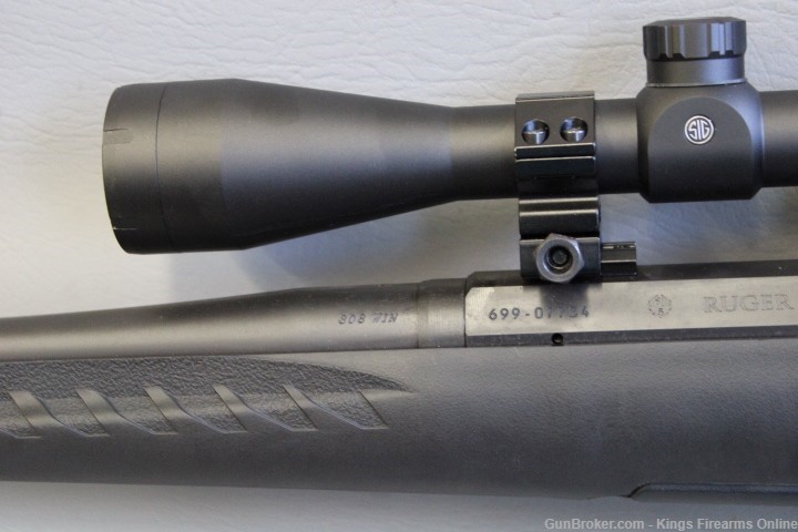 Ruger American .308 Win W/ Sig Whiskey3 3-9x40 Scope Item S-210-img-17