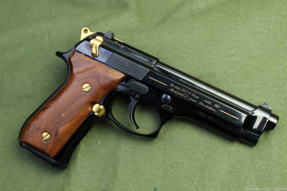 NRA Edition Beretta Model 92 EL 92EL 9mm Semi Auto Pistol #95-img-1