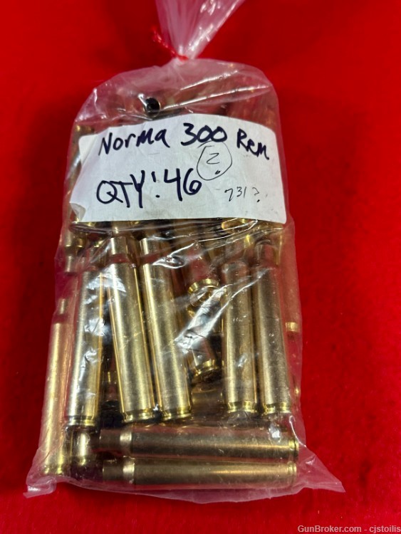 Norma 300 Rem Brass - 46 Count-img-0
