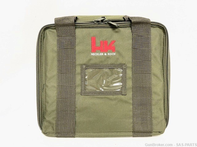 NEW HK Marked Tactical Pistol Case w/Pouches, MK23, USP,VP9 - Olive Drab-img-0